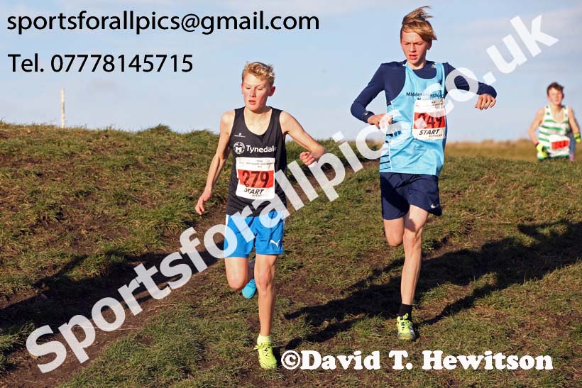 Boys under-15s North Eastern Cross Country, 2018 Northern Cross Country Champs., Wrekenton, Gateshead. Photo:  David T. Hewitson/Sports for All Pics